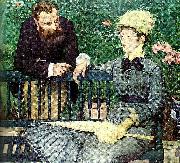 Claude Monet, in the conservatory